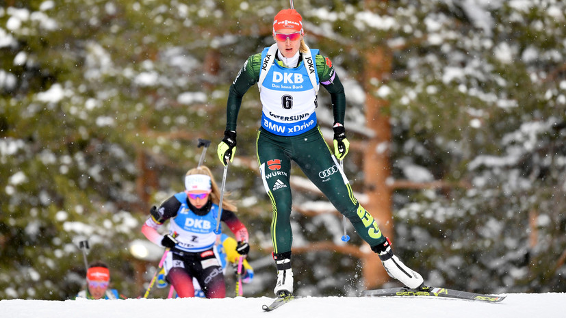 Немецкая биатлонистка Херманн выиграла пасьют на ЧМ в Швеции, Павлова — девятая