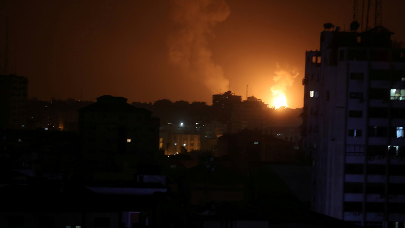 Израиль атаковал около 100 целей в секторе Газа