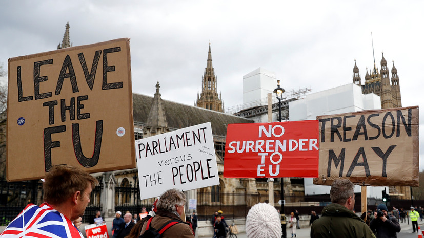 В Британии начались протесты сторонников брексита