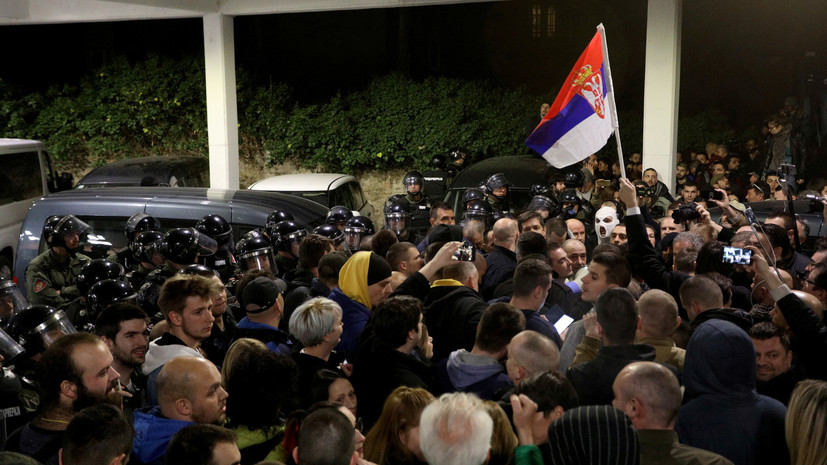 Пять человек задержаны по делу о беспорядках в телецентре в Сербии