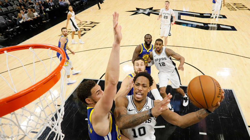«Сан-Антонио» одержал девятую подряд победу в НБА, обыграв «Голден Стэйт»