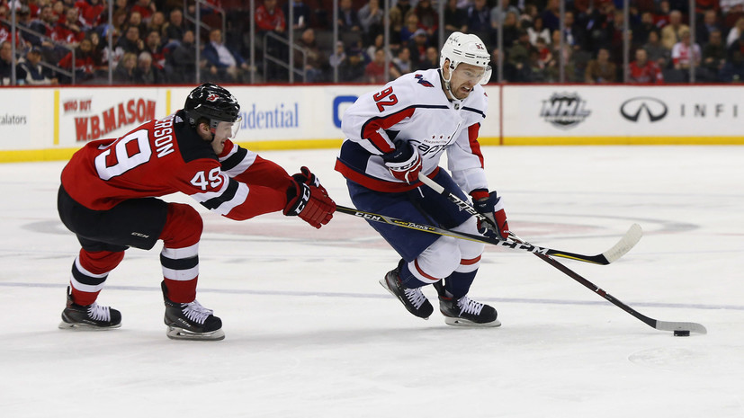 Шайба Кузнецова помогла «Вашингтону» обыграть «Нью-Джерси» в матче НХЛ
