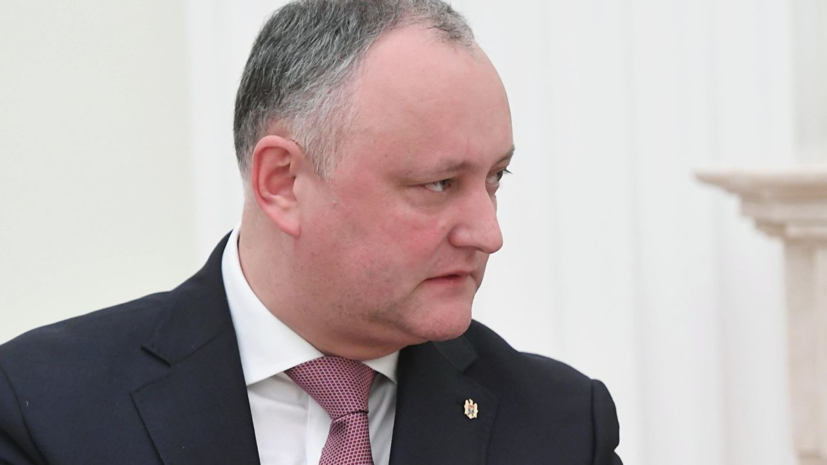 Додон назначил первое заседание нового парламента Молдавии на 21 марта