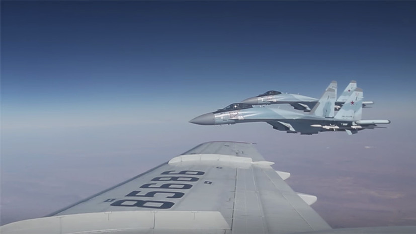 Опубликовано видео учений Су-35С в небе над Сирией