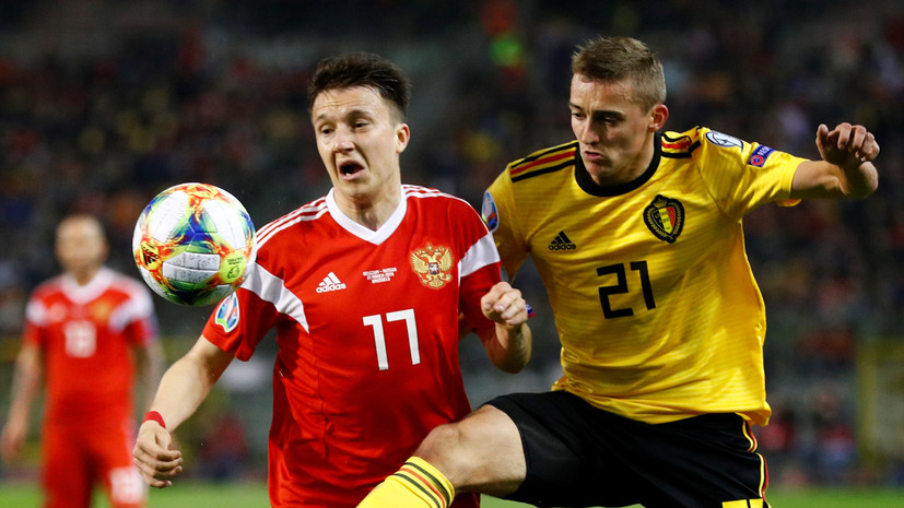 Черчесов прокомментировал удаление Головина в матче квалификации Евро-2020 с Бельгией