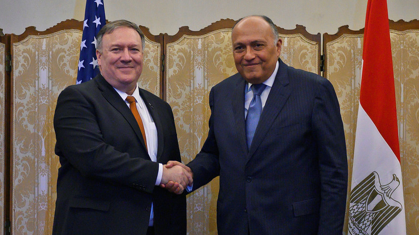 Глава МИД Египта посетит Вашингтон для переговоров с Помпео