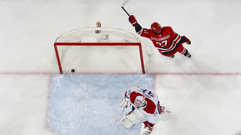 Свечников признан третьей звездой игрового дня в НХЛ