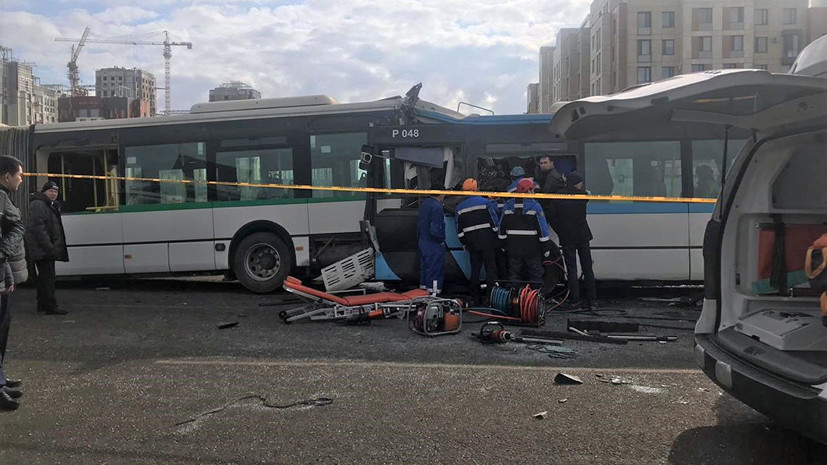 Число пострадавших в ДТП с автобусами в Нур-Султане возросло до 27