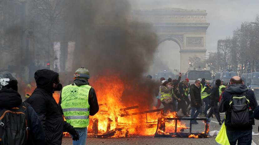 Во Франции оценили ущерб от акций протеста «жёлтых жилетов»