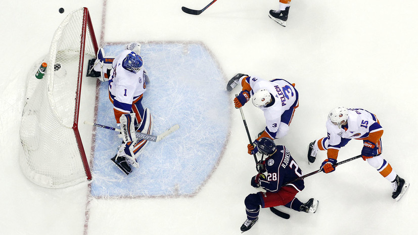 «Коламбус» победил «Айлендерс» в НХЛ, Панарин прервал безголевую серию