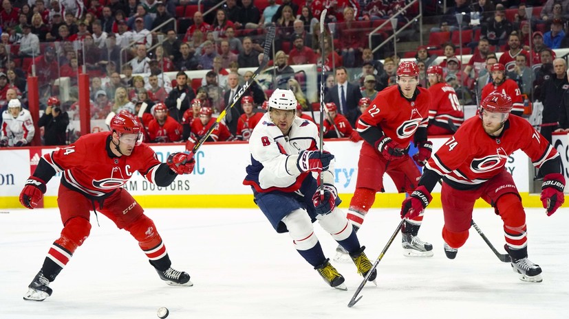 Передача Кузнецова помогла «Вашингтону» победить «Каролину» в НХЛ