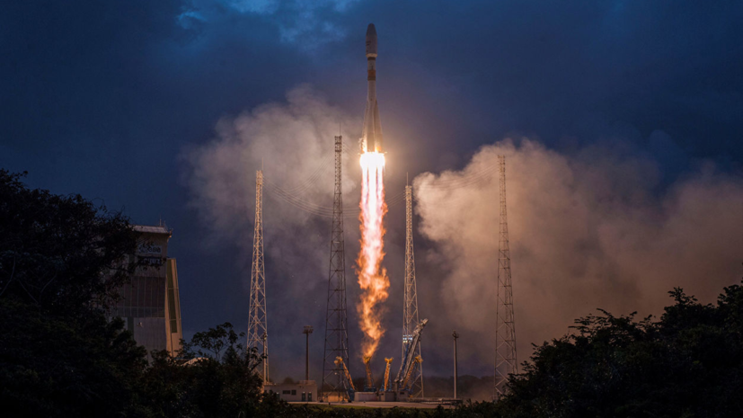 Ракета-носитель «Союз-СТ-Б» запущена из Гвианского космического центра