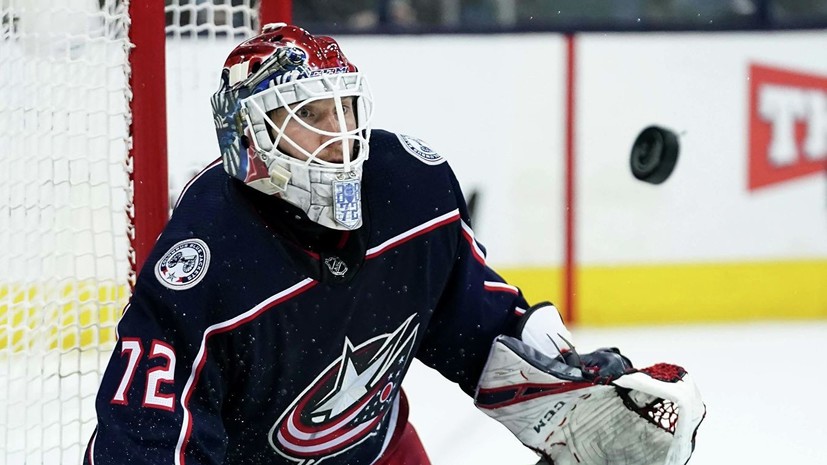 Журналист: Бобровский из-за травмы пропустил тренировку «Коламбуса»