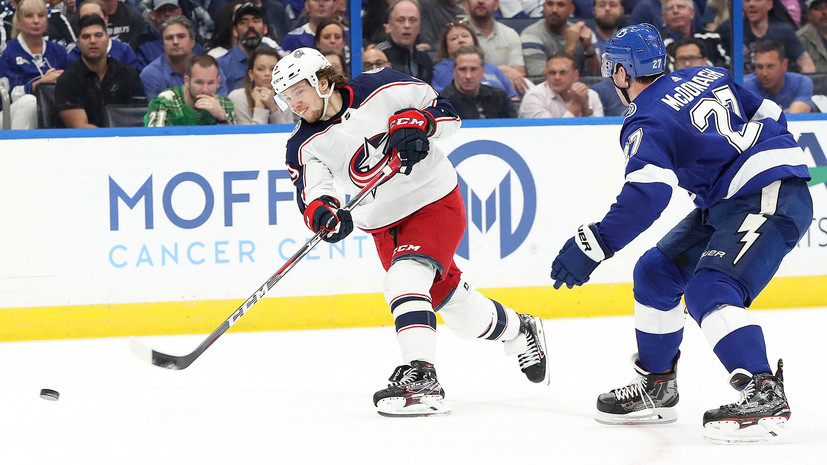 Передача Панарина помогла «Коламбусу» выйти вперёд в серии с «Тампой» в НХЛ