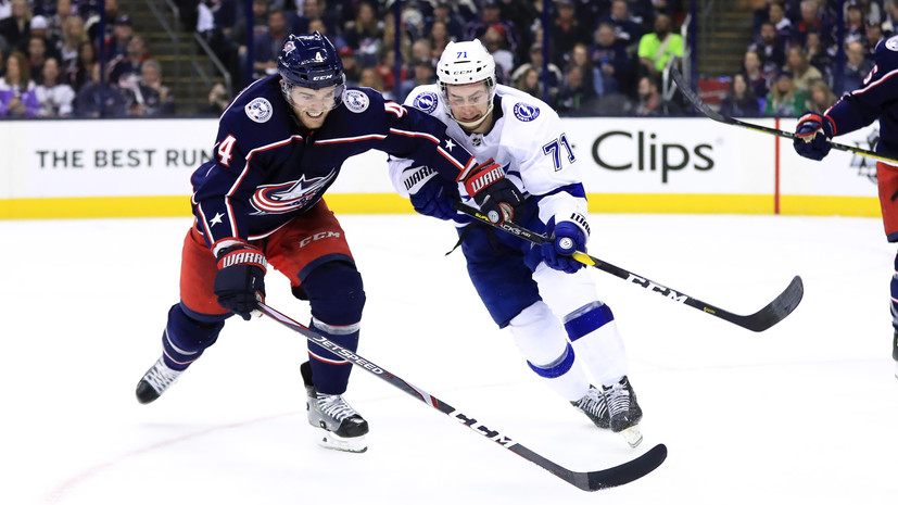 Пас Панарина помог «Коламбусу» в третий раз обыграть «Тампу» в серии плей-офф НХЛ