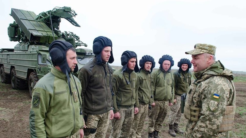 В Донбассе прошли учения ВСУ по противовоздушной обороне