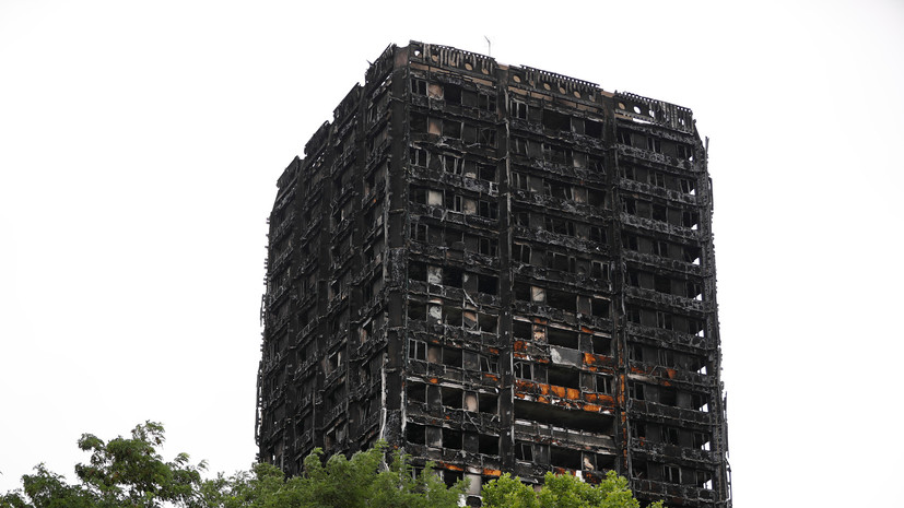 Британцу предъявили обвинение за видео с сожжением макета Grenfell Tower