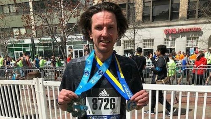 Экс-футболист сборной России Смертин установил персональный рекорд на Бостонском марафоне