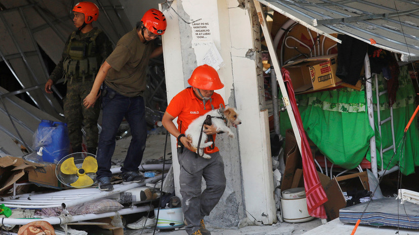 Более 280 человек пострадали из-за землетрясения на Филиппинах