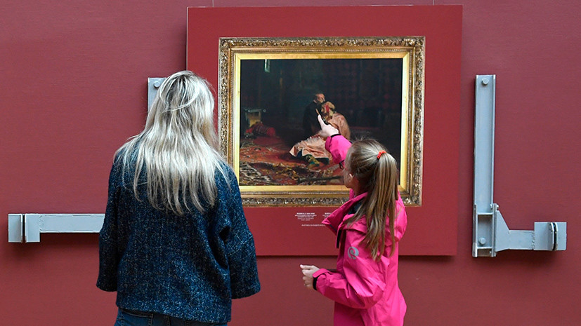 Музейное дело: повредивший картину Репина вандал получил 2,5 года колонии