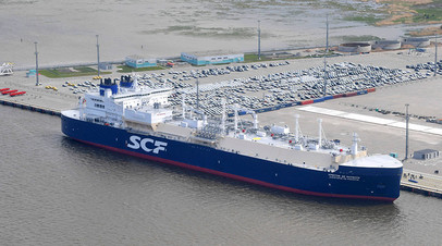 Головное судно класса Yamalmax «Кристоф де Маржери», предназначенное для обслуживания проекта «Ямал СПГ»