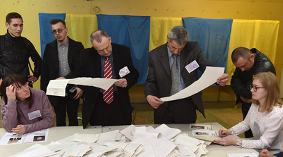Подсчёт бюллетеней на избирательных участках во Львове