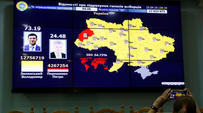 Опубликованы окончательные результаты президентских выборов на Украине