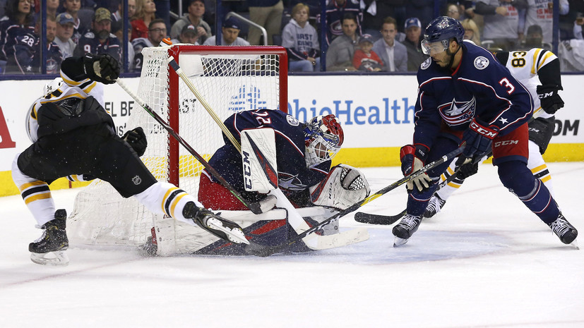 «Коламбус» обыграл «Бостон» в матче плей-офф НХЛ благодаря 36 сейвам Бобровского