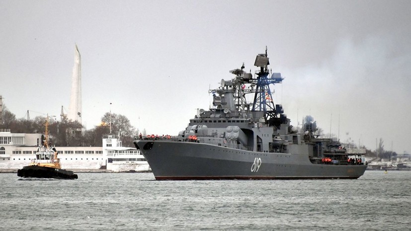 Большой противолодочный корабль «Североморск» завершил выполнение боевых задач в Средиземном море