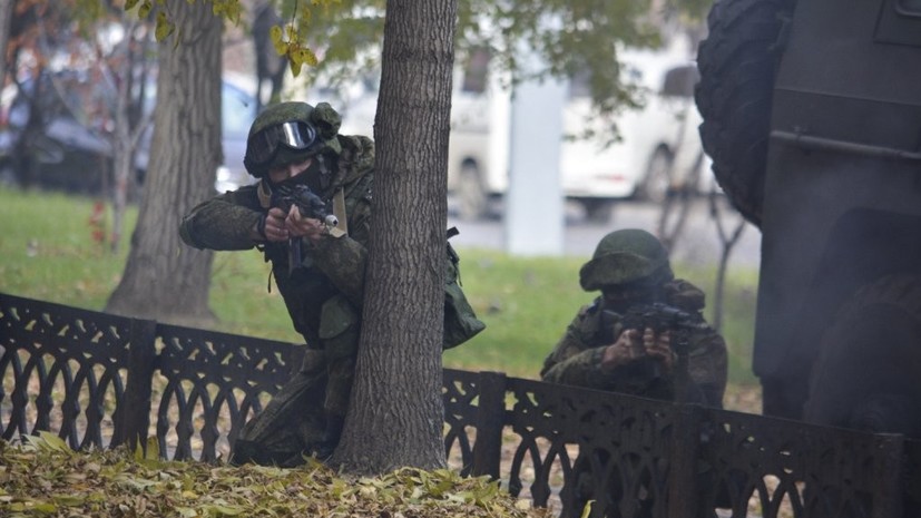 В штабе ВВО прошла тренировка по отражению террористической угрозы