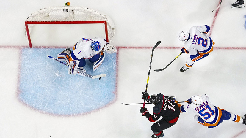 Шайба Свечникова помогла «Каролине» победить «Айлендерс» и выиграть серию плей-офф НХЛ