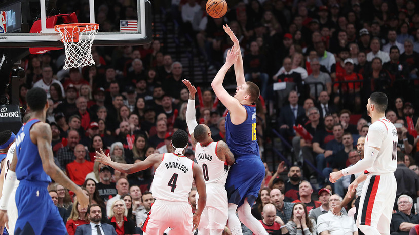 Баскетболисты «Портленда» обыграли «Денвер» в матче с четырьмя овертаймами