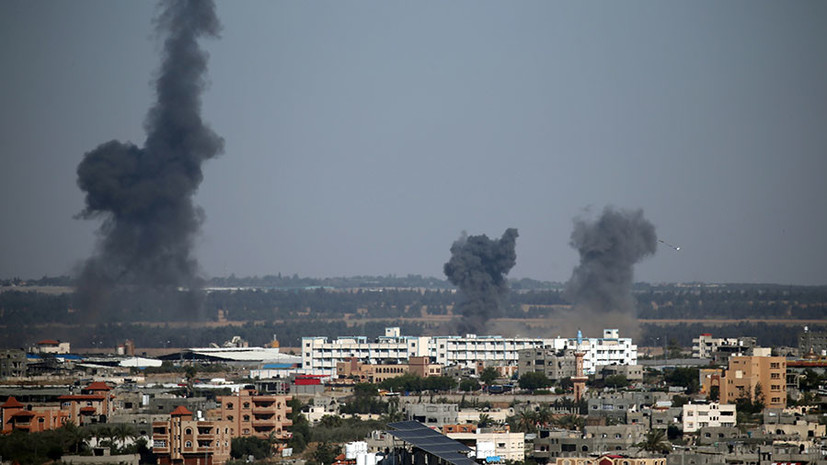 Израиль атаковал более 10 целей в Газе из-за ракетных обстрелов