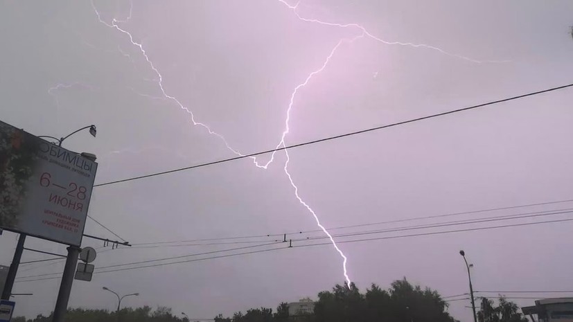 Жителей Москвы предупредили о грозе и сильном ветре