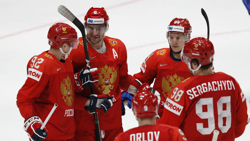 Россия громит Италию после первого периода матча ЧМ по хоккею