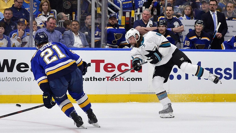 «Сан-Хосе» повёл в серии плей-офф НХЛ с «Сент-Луисом», несмотря на гол Тарасенко