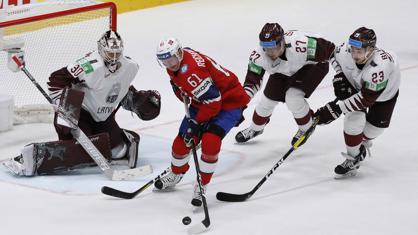 Сборная Латвии обыграла команду Норвегии на ЧМ по хоккею