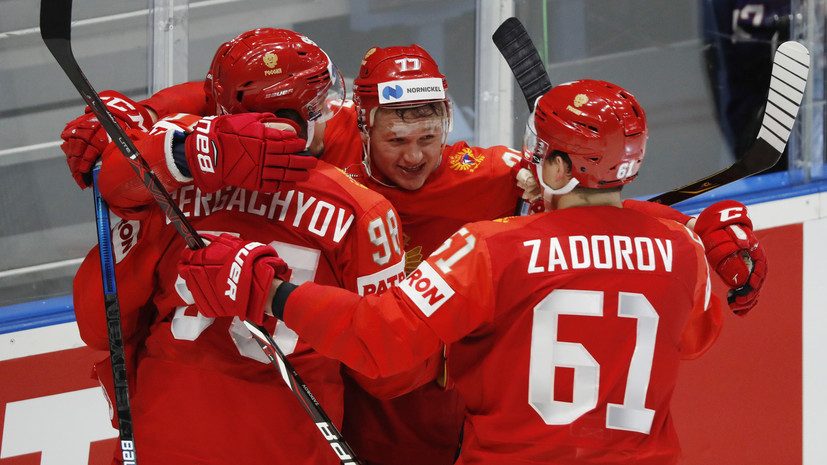 Сочетания звеньев сборной России по хоккею остались без изменений перед матчем с Финляндией