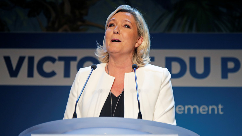 Экзитполы указывают на победу партии Марин Ле Пен на выборах в Европарламент во Франции