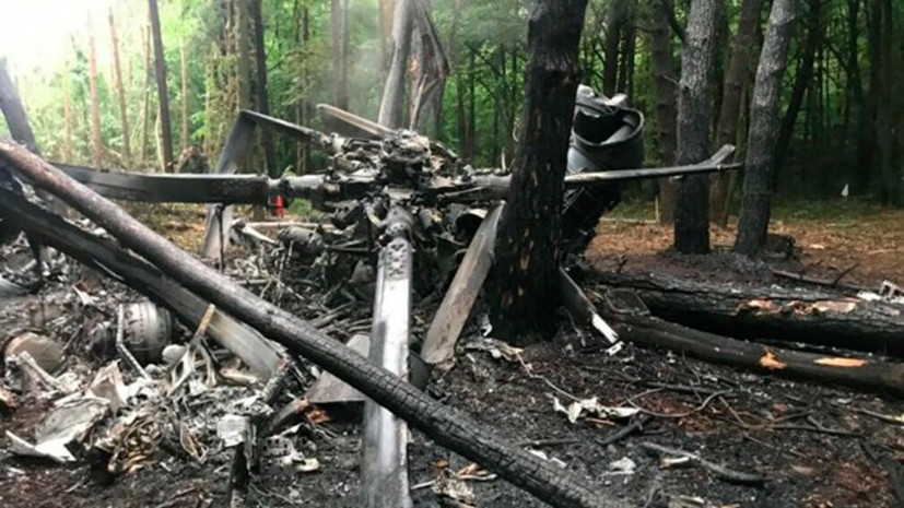 «Погибли четыре члена экипажа»: на Украине разбился военный вертолёт Ми-8