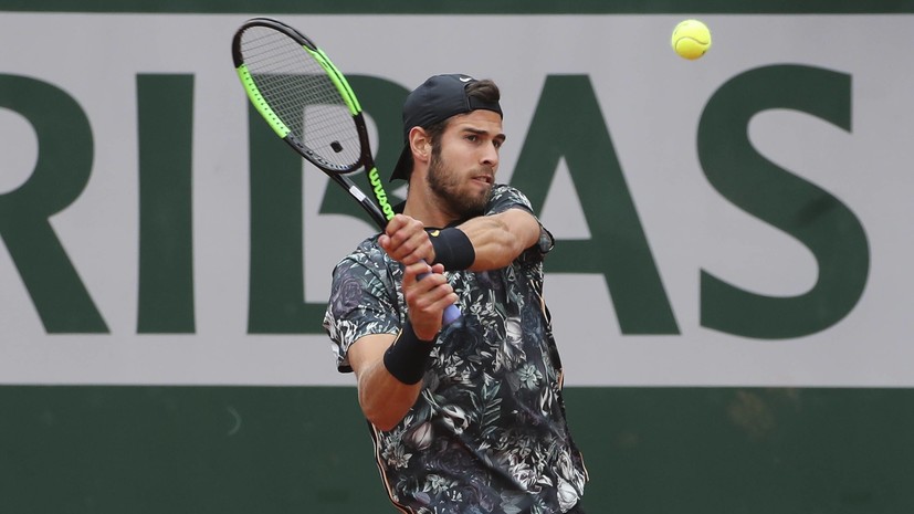 Хачанов вышел в третий круг теннисного турнира «Ролан Гаррос»