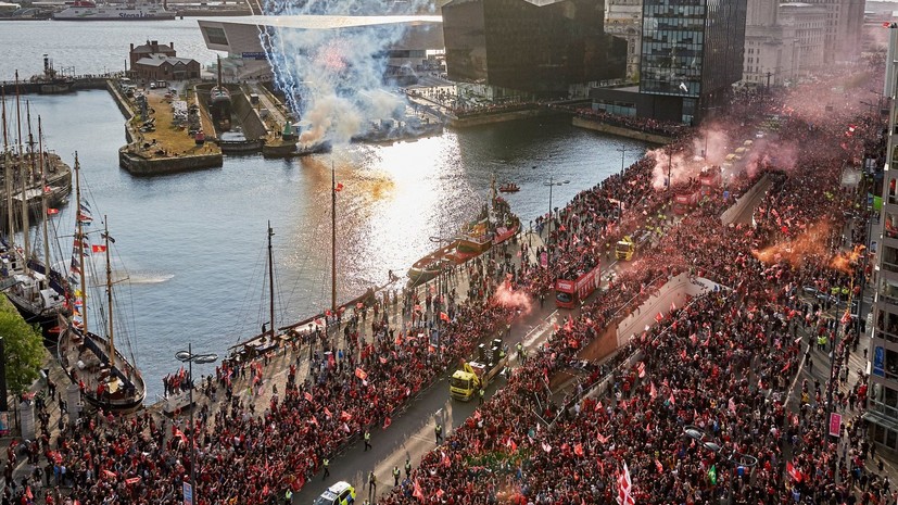 Парад в честь победы «Ливерпуля» в ЛЧ посетило более 750 тысяч человек