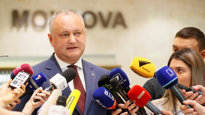 Додон сообщил о преодолении политического кризиса в Молдавии