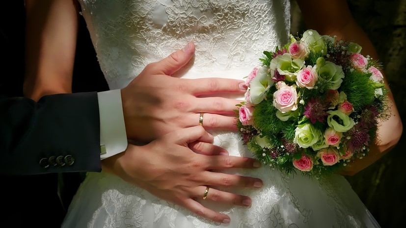 Названы регионы с наибольшим числом зарегистрированных браков