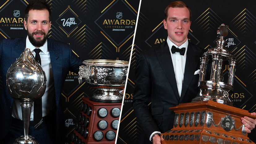 Четыре приза на двоих: Кучеров и Василевский стали главными звёздами на вручении наград НХЛ