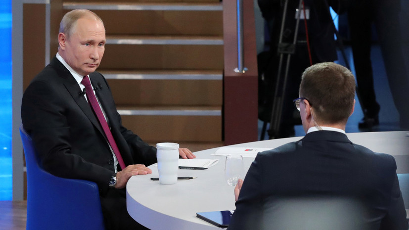 Путин назвал чушью обвинения в «оккупации» Донбасса Россией