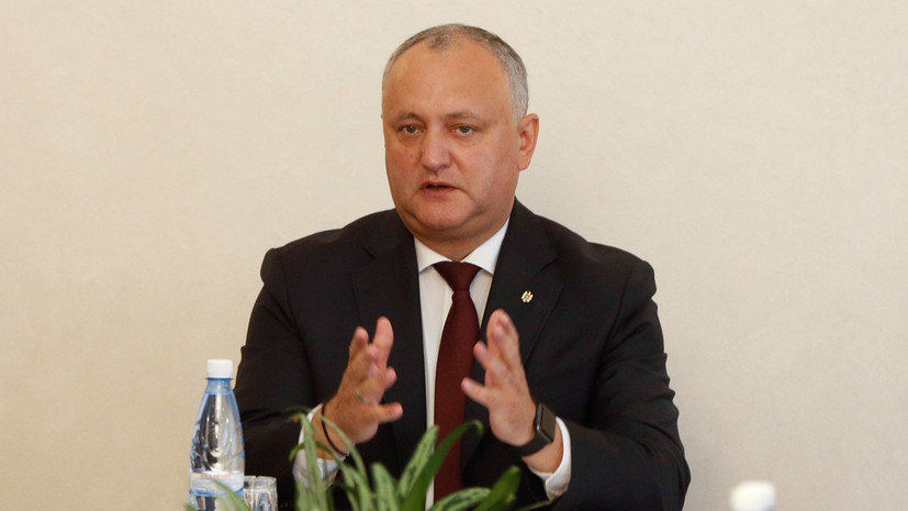 Додон: правительство Молдавии будет строить взвешенные отношения с Россией