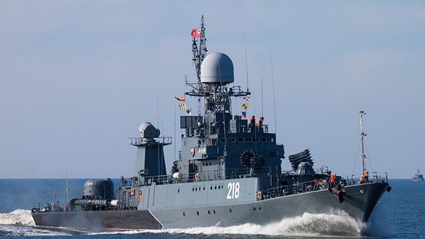 Корабли ВМФ провели артиллерийские стрельбы в Финском заливе