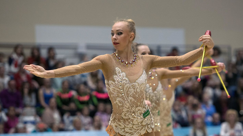 Российские гимнастки завоевали золото на ЕИ-2019 в упражнениях с мячами