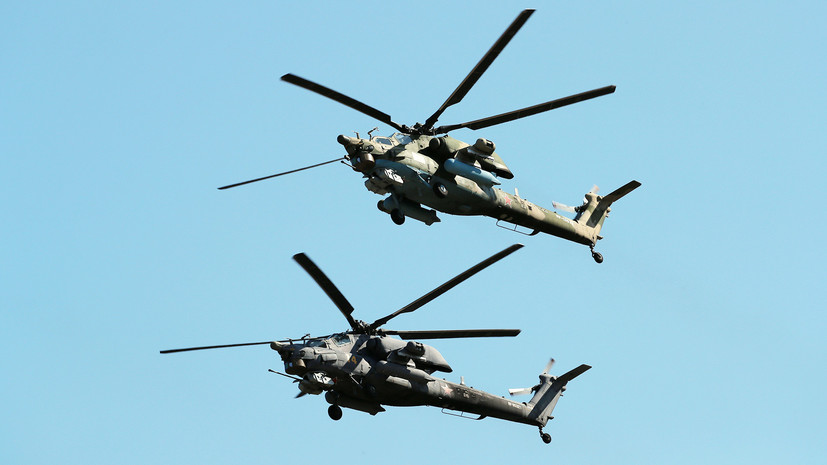 «Со стопроцентным поражением цели»: ВКС России получили два новейших вертолёта Ми-28НМ